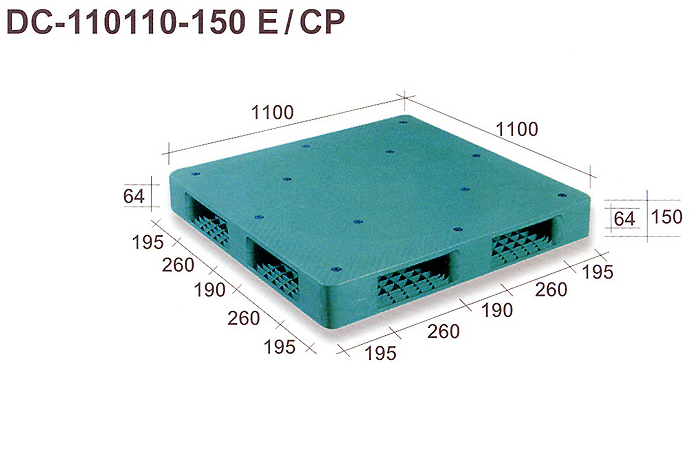DC-110110-150 E/CP Plastic Pallet