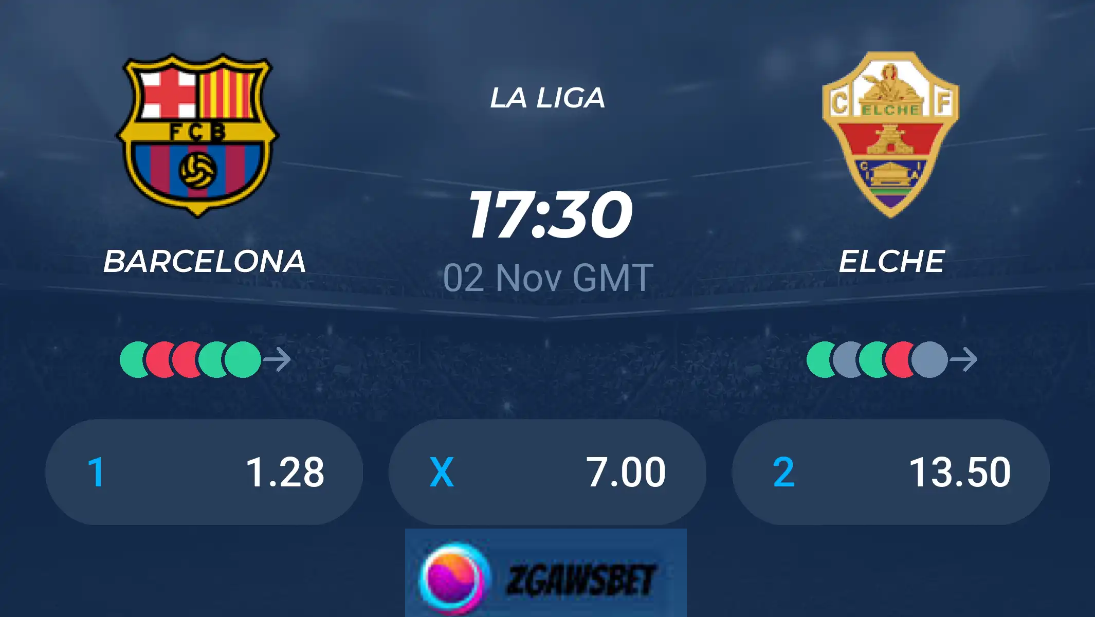 Pronostic FC Barcelone – Elche 02/11/2025