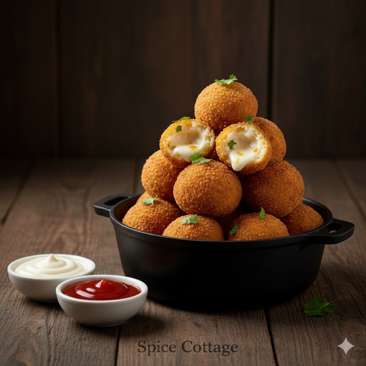 Cheese Stuffed Chicken Balls