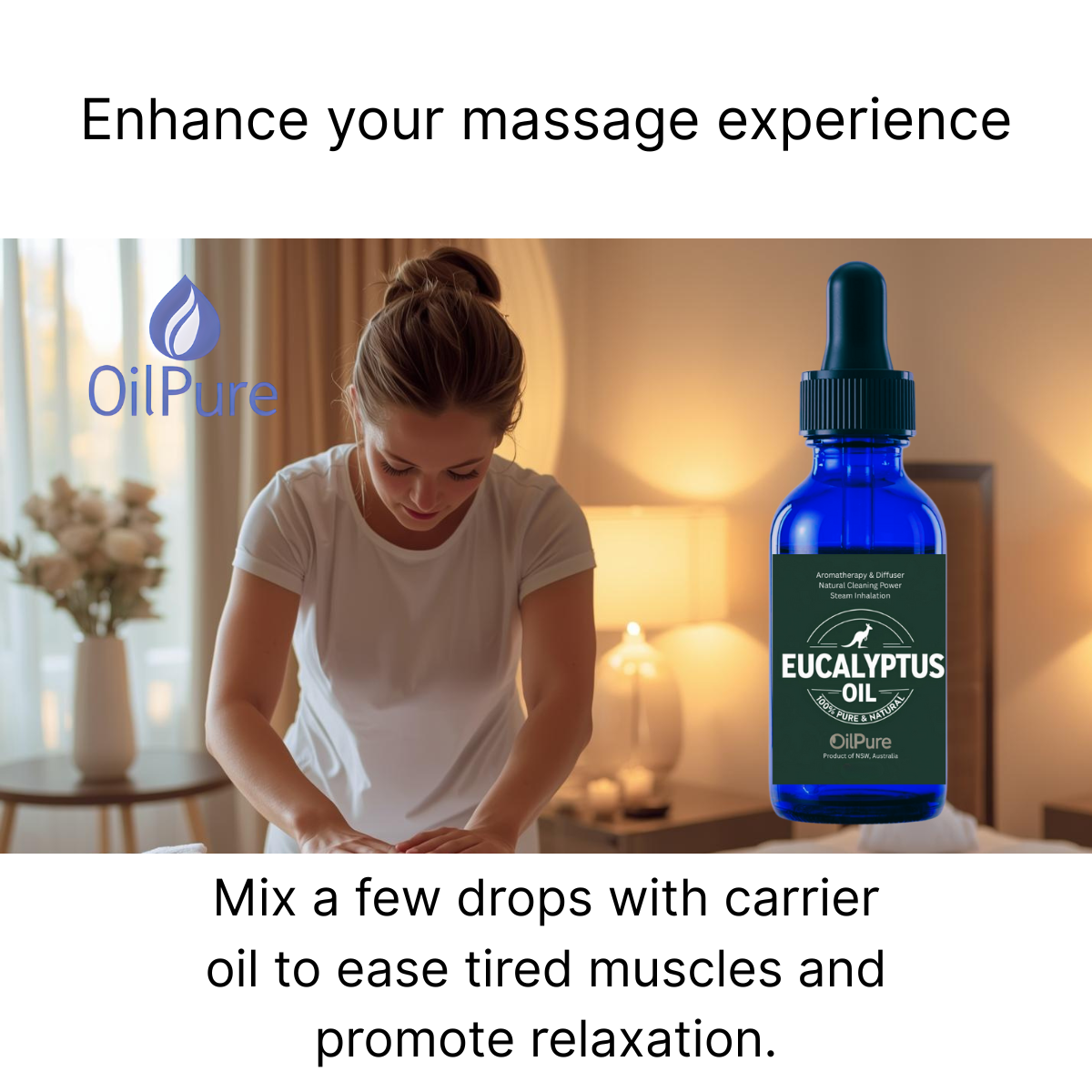 Pure Eucalyptus Oil 30ml – Eco-Farmed in NSW Australia 🌿 100% Natural for Aromatherapy, Relaxation & Massage