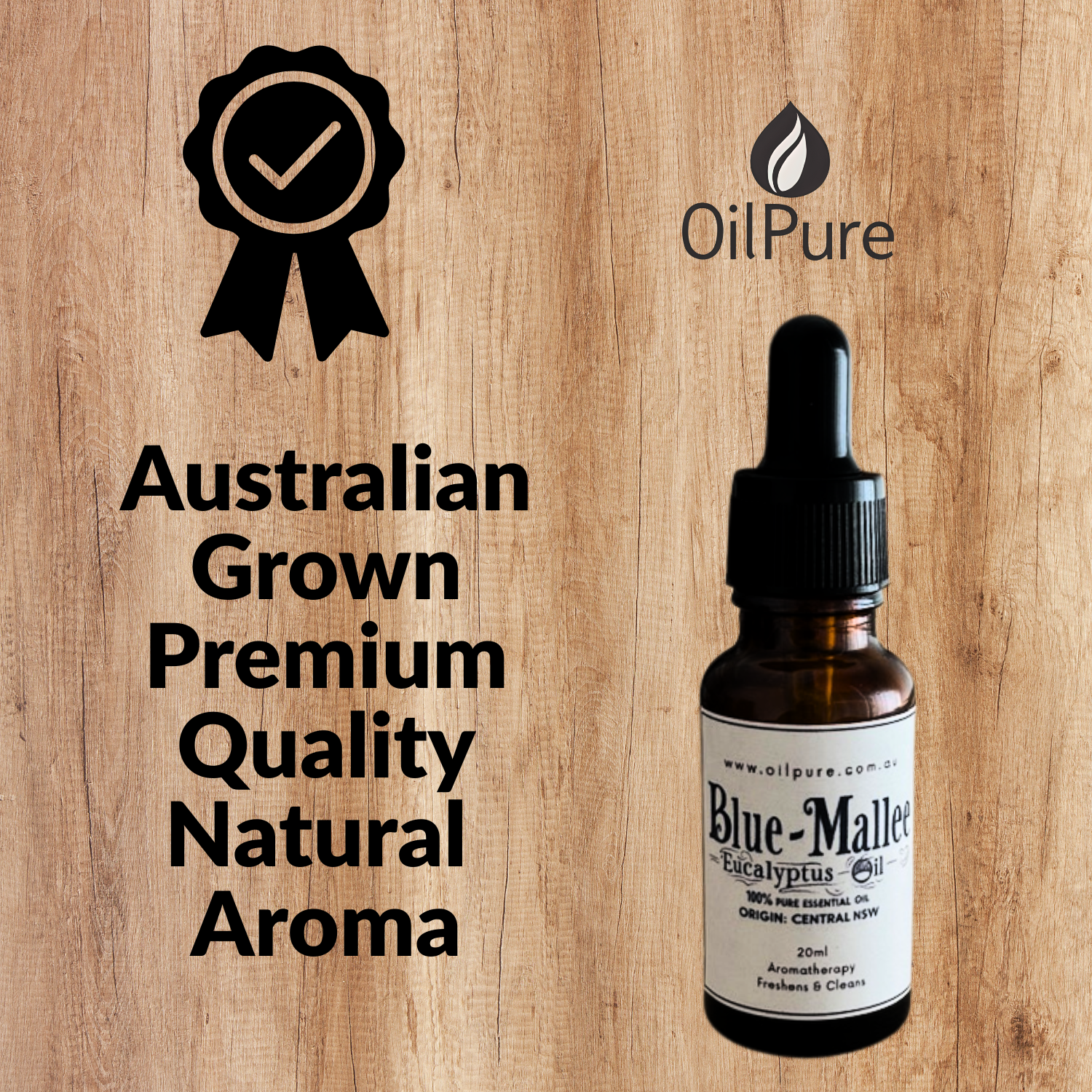 Pure Blue Mallee Eucalyptus Oil 20ml for Respiratory Support & Aromatherapy