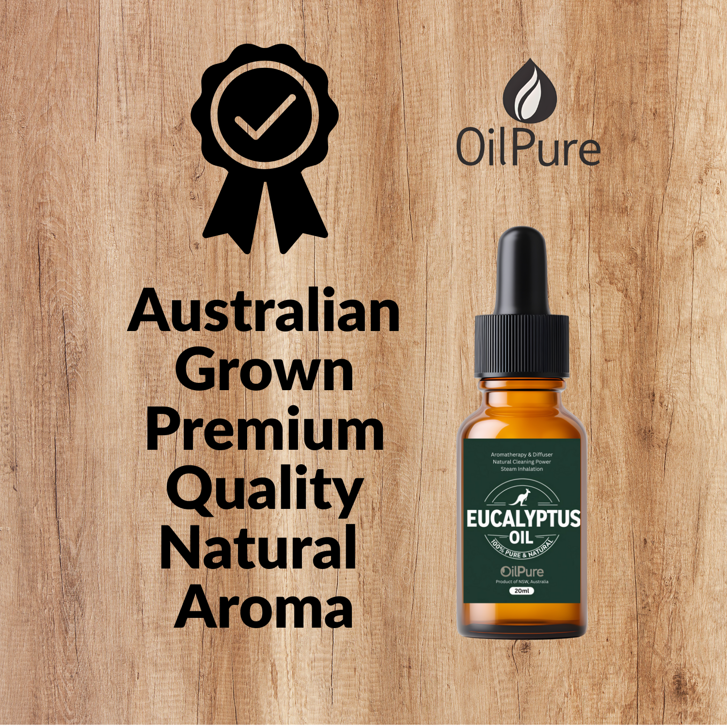 Pure Eucalyptus Oil 20ml – For Diffuser, Cleaning & Wellness - Natural Essential Oil from Country NSW