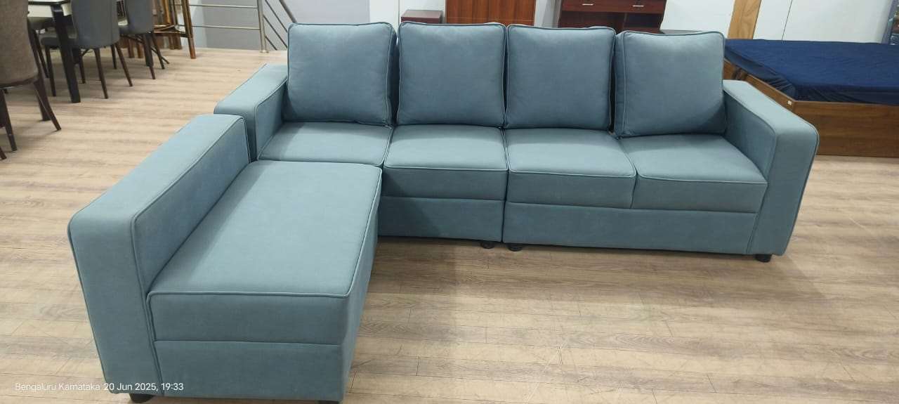 Petunia L-shaped sectional Sofa with Adjustable Lounge