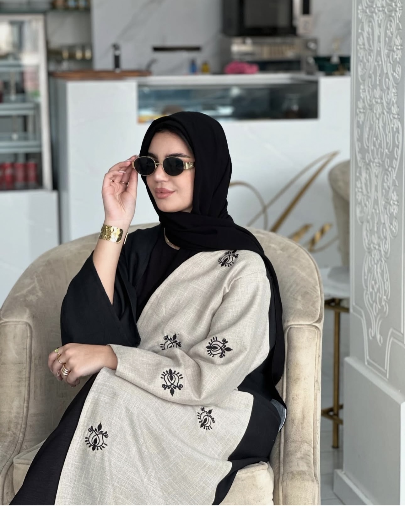 ABAYA BRODRIE 