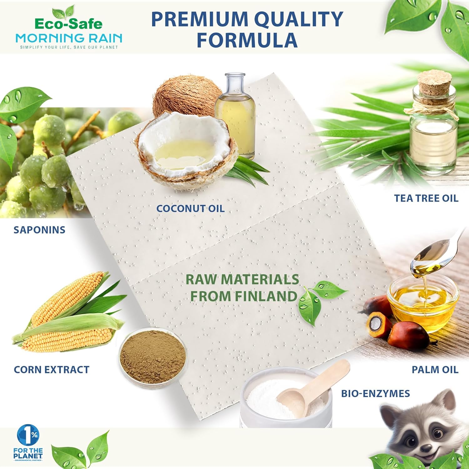 Eco Bio-Enzyme Garden Scent Laundry Detergent Sheet 180loads