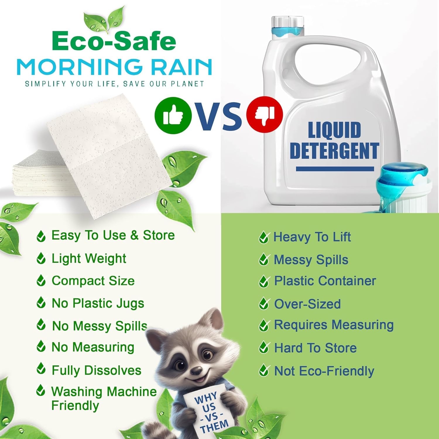 Eco Bio-Enzyme Garden Scent Laundry Detergent Sheets 60loads