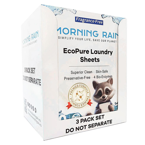 Bio-Enzyme Fragrance Free Laundry Detergent Sheets 180 Loads