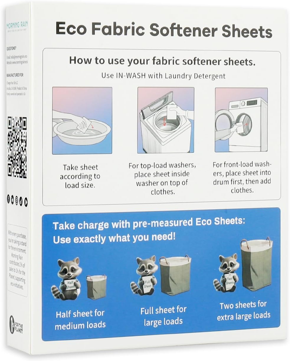 Softener Sheets New Formula Fragrance-Free 60 Loads
