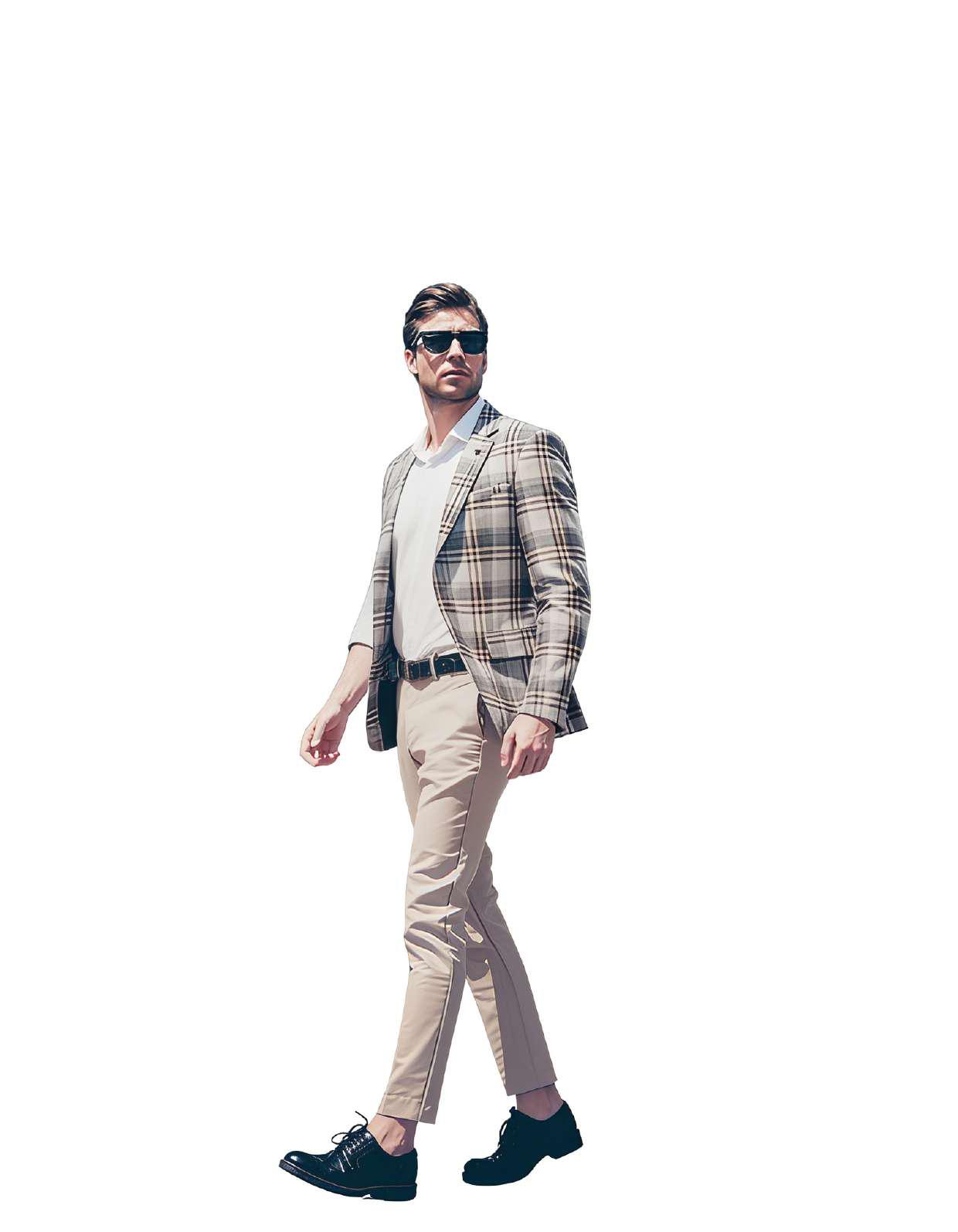 Men's Checkered Blazer