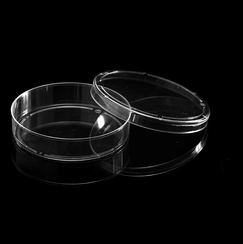 Disposable plastic Petri dishes