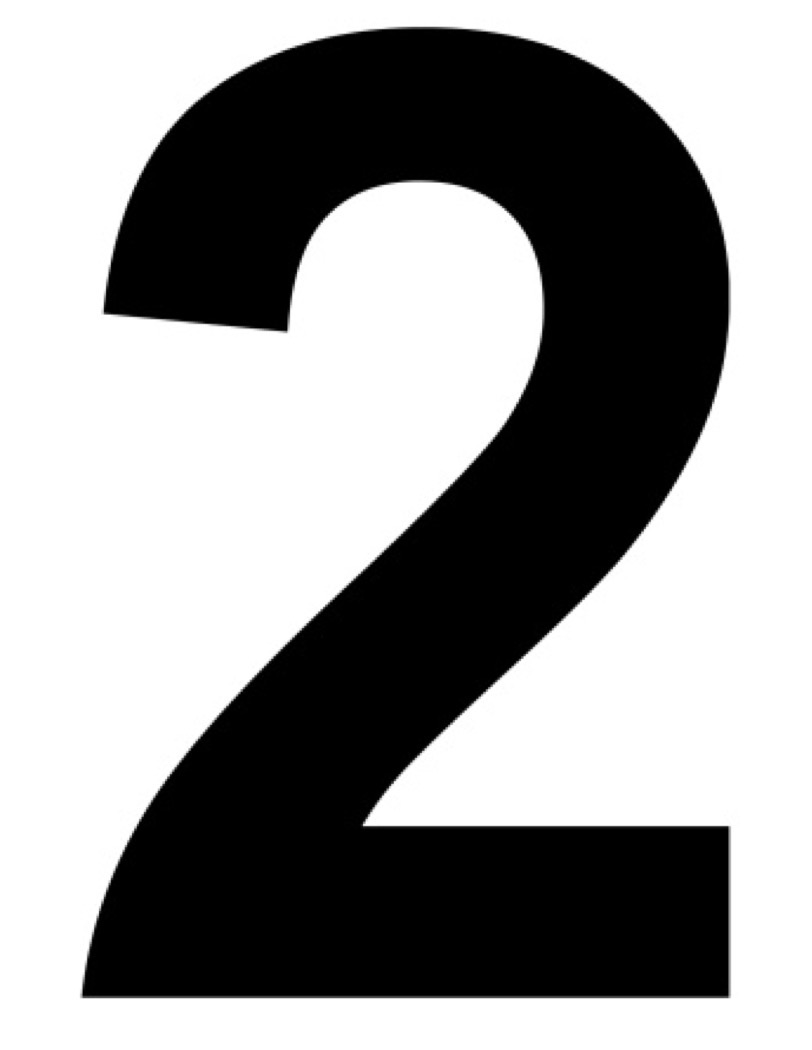 Nummersæt ensfarvet, pr. nr.