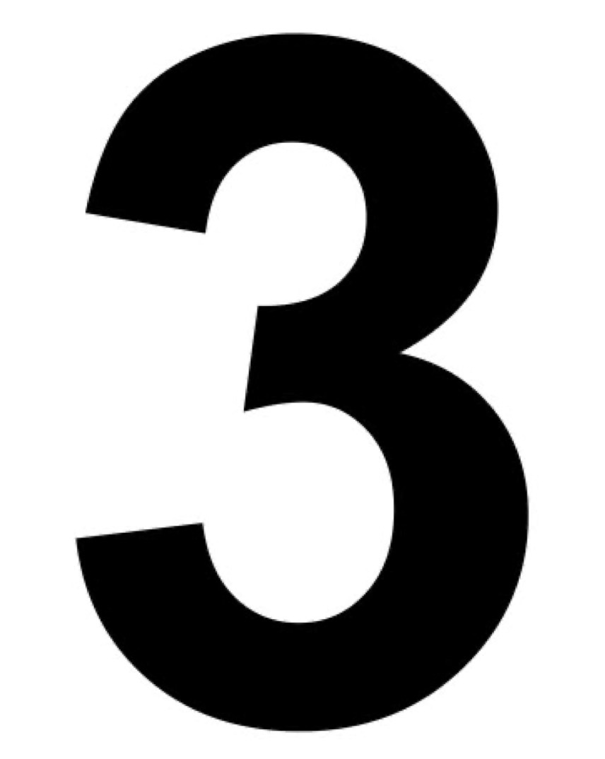 Nummersæt ensfarvet, pr. nr.