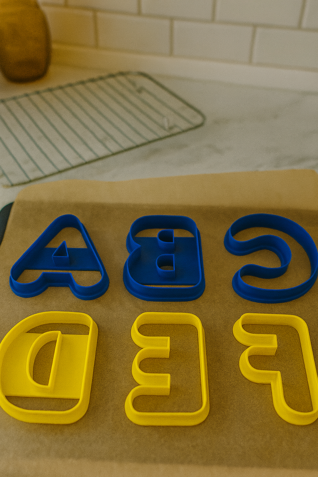 Cortadores de galletas con forma de letras(Todo el Alfabeto)