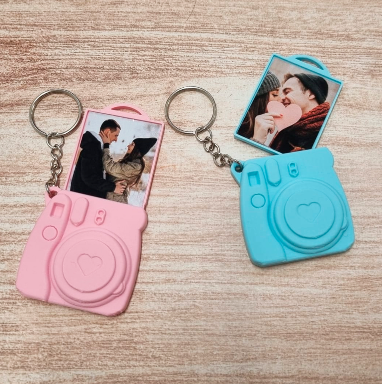 Llavero cámara de fotos personalizada