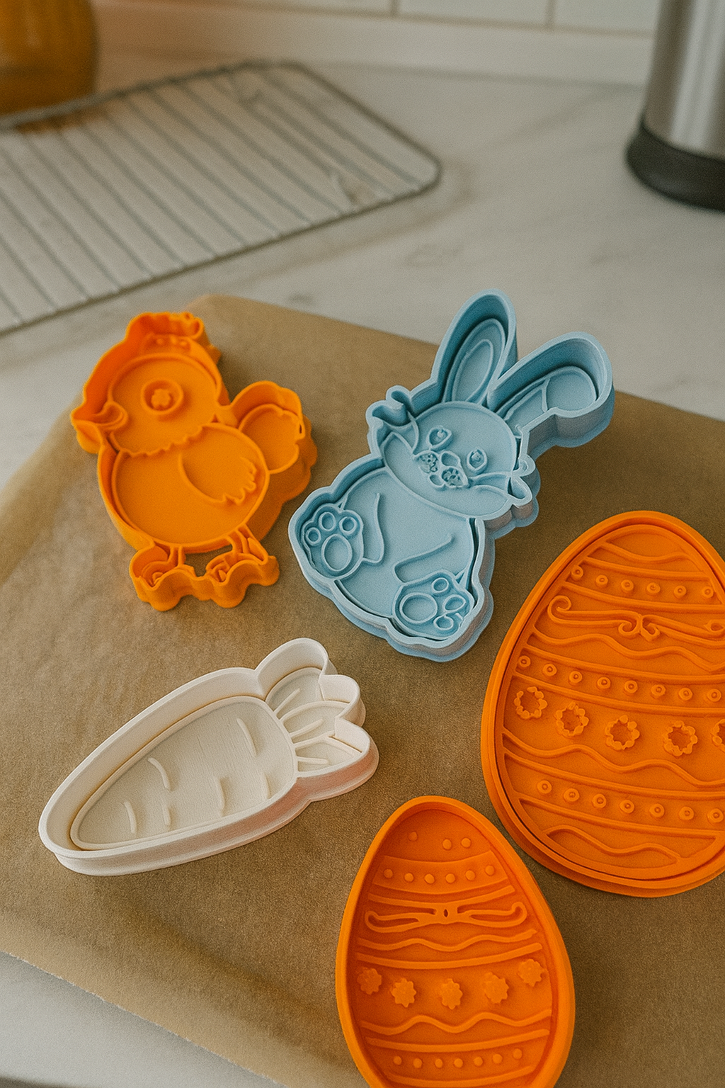 Cortadores de galletas para Pascua X5
