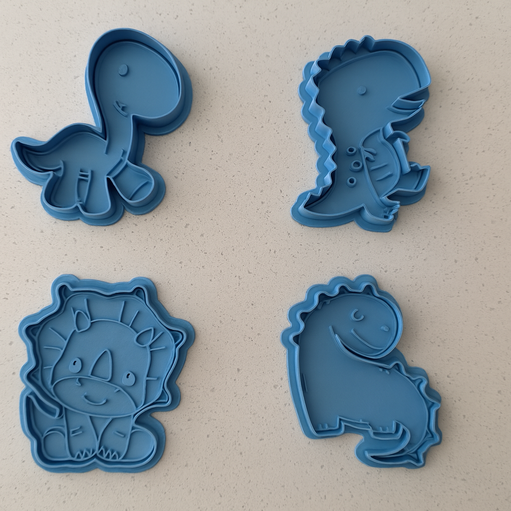 Juego de Cortadores de Galletas de Dinosaurio X4