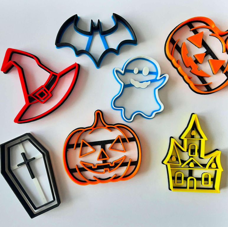 Cortadores de galletas de Halloween X12