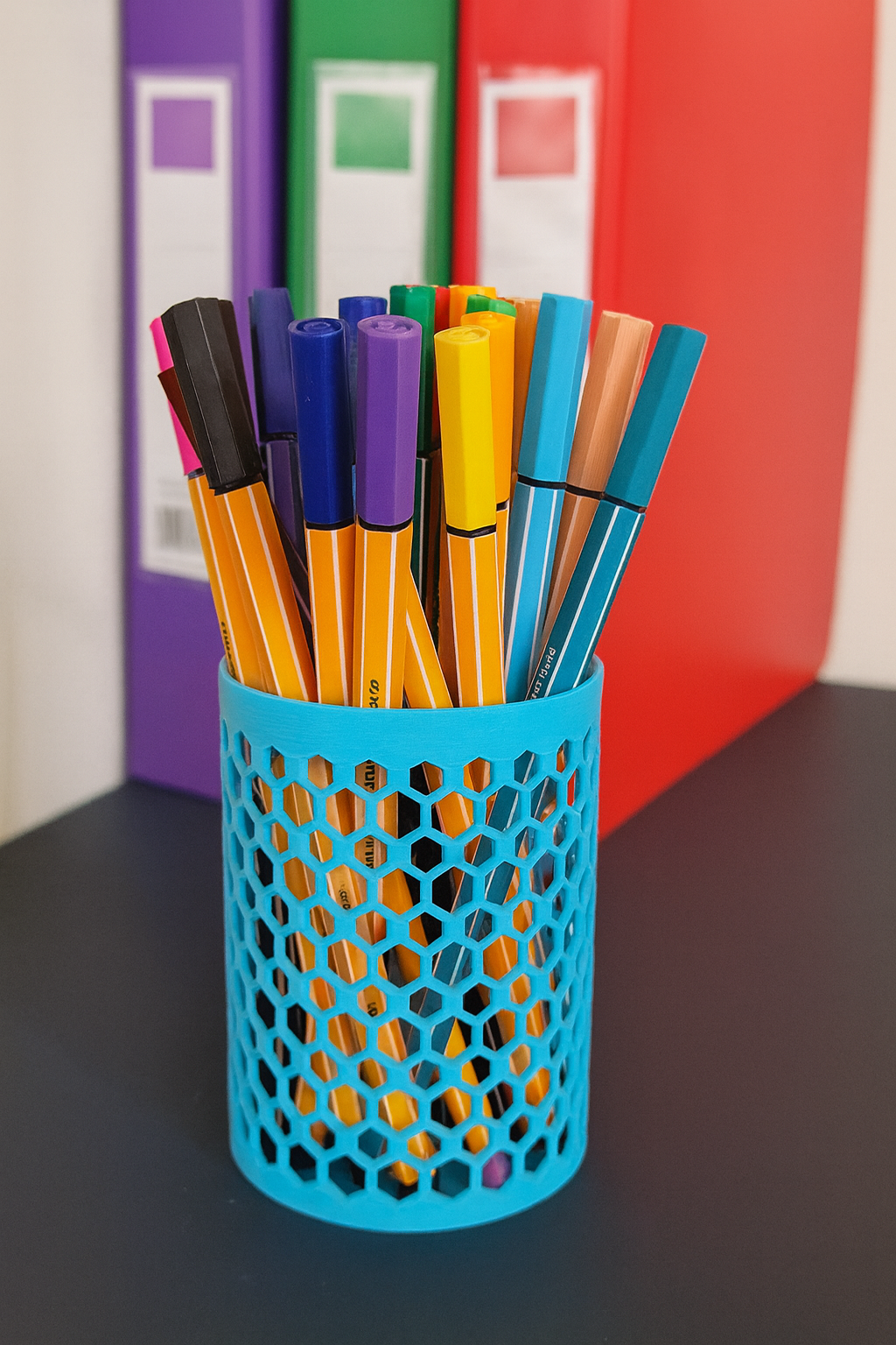 Portalapices y boligrafos estampado