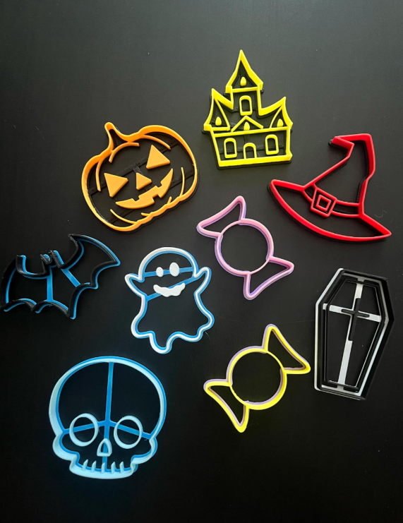 Cortadores de galletas de Halloween X12