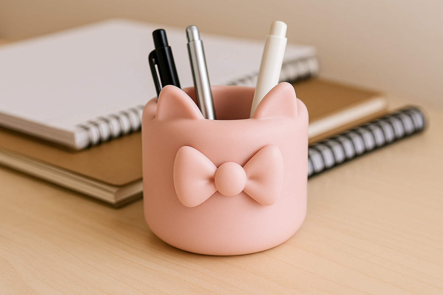 Lapicero con diseño de gatito