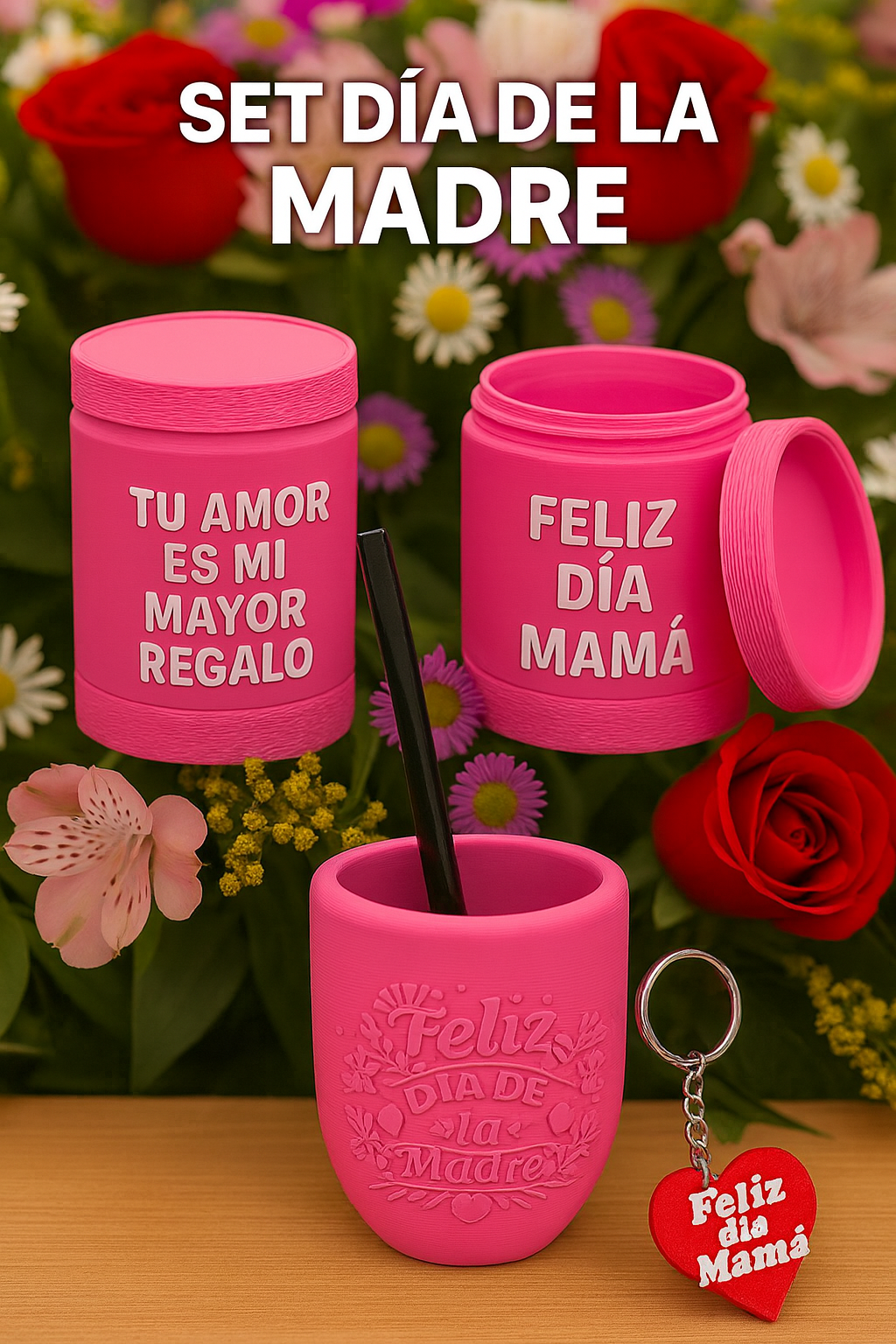 Set Día de la Madre: Mate + Set Matero + Llavero