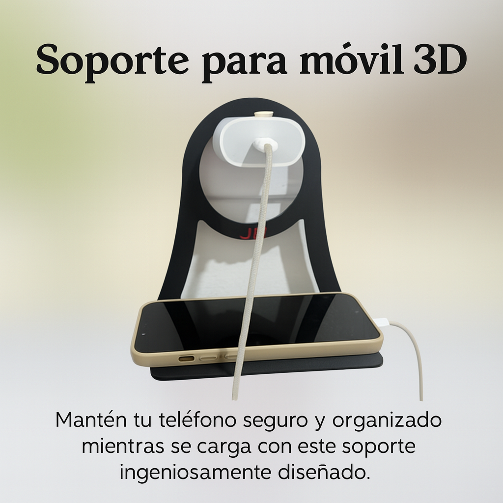 Soporte para celular mientras carga