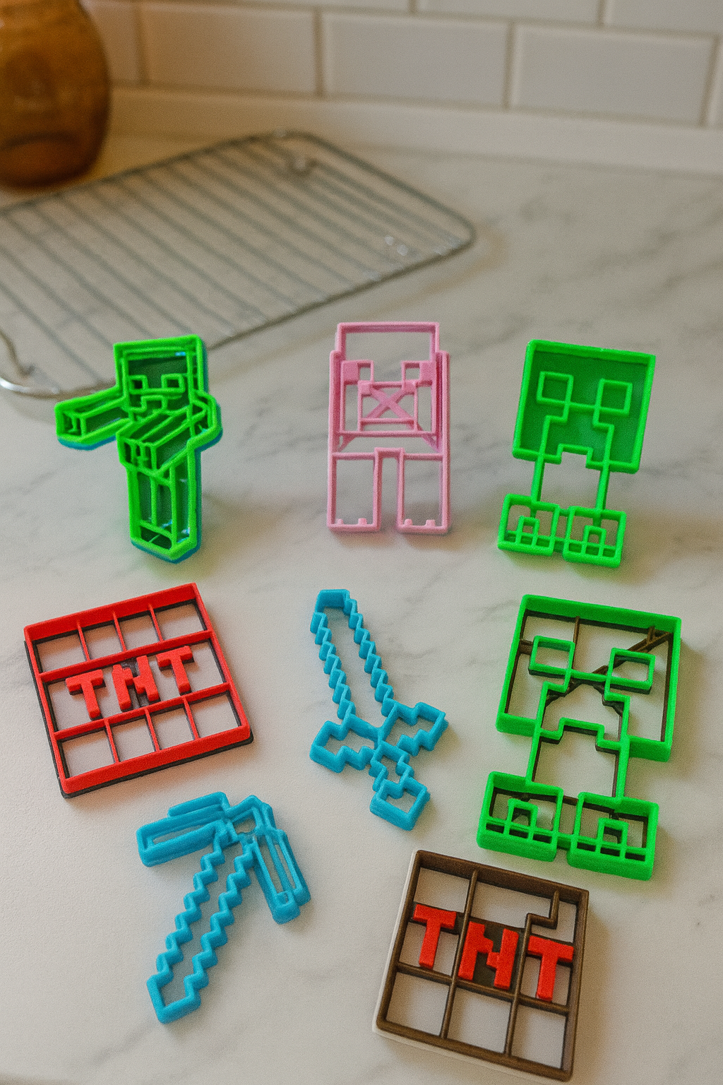 Cortadores de galletas Minecraft X7