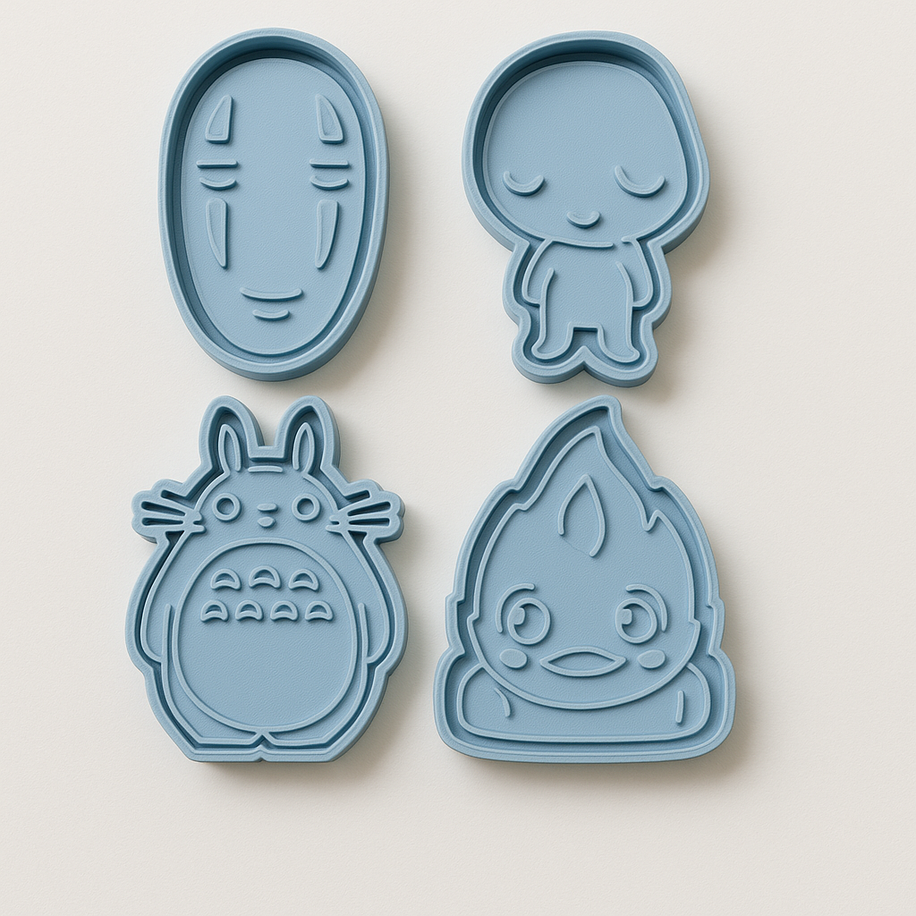 Conjunto de Cortadores de Galletas de studio Ghibli X4