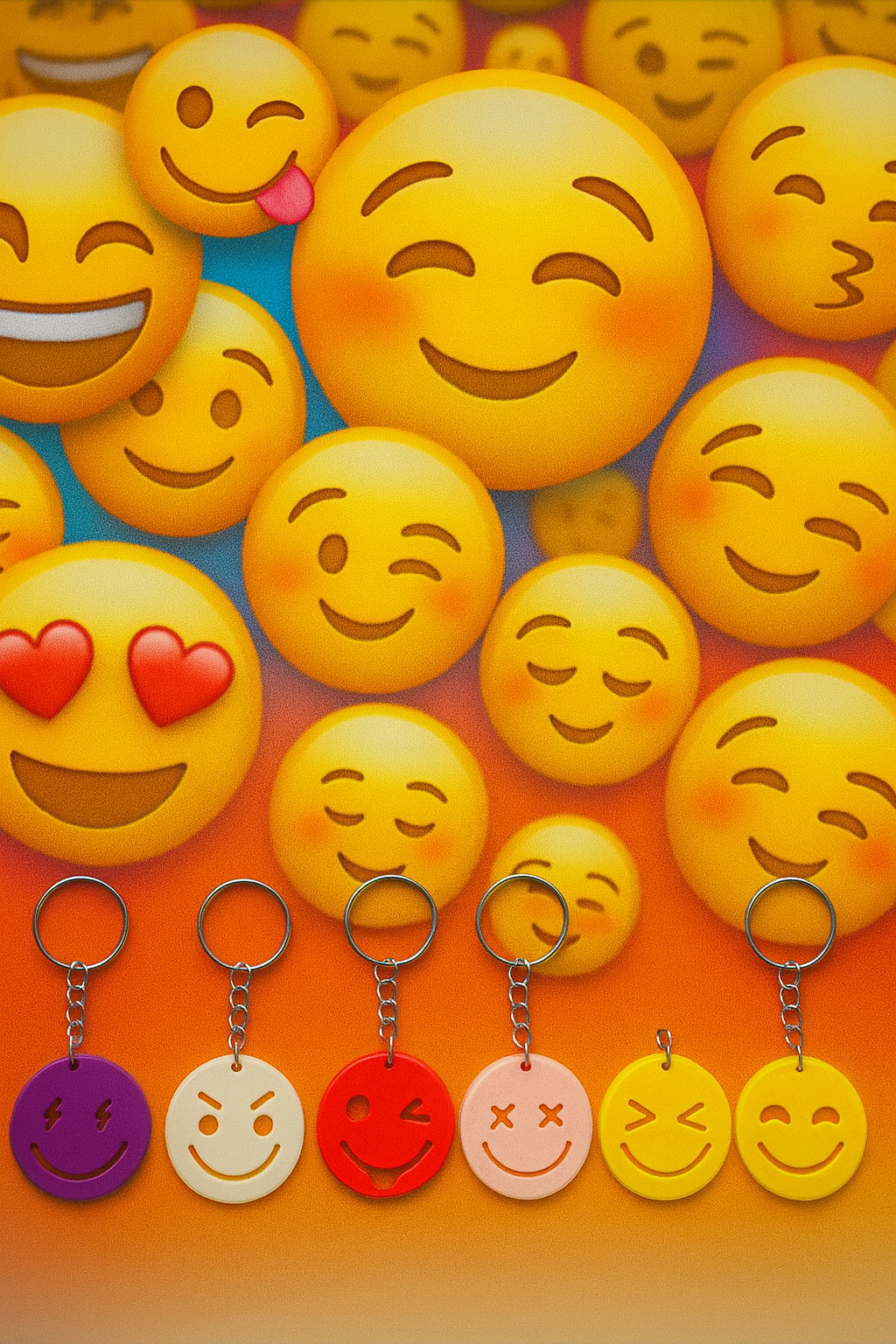 Llaveros de emojis X5u