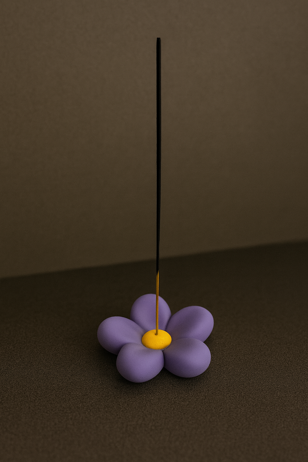 Soporte para incienso en forma de flor