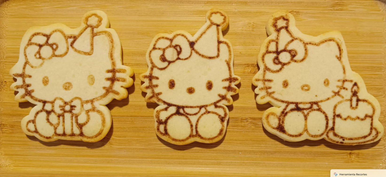 Cortador de galletas Hello Kitty cumpleaños X3