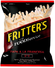 PAPA FRITTERS 2,5 KL CLASICA CALYPSO 9X9