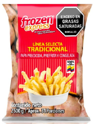 PAPA 2,5 FROZEN TRADICIONAL ROJA 11X11