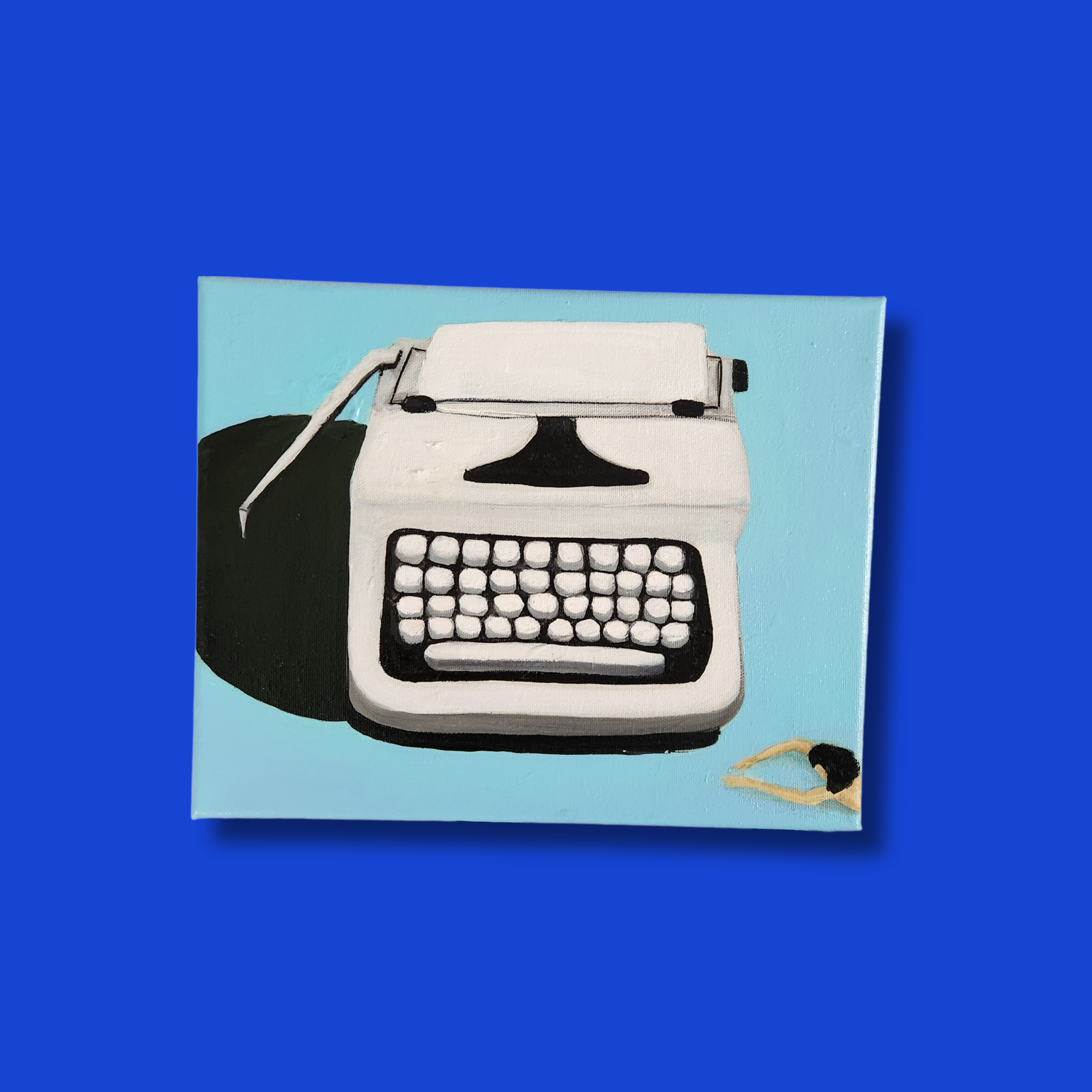 Painting "Swimming truth poetry"