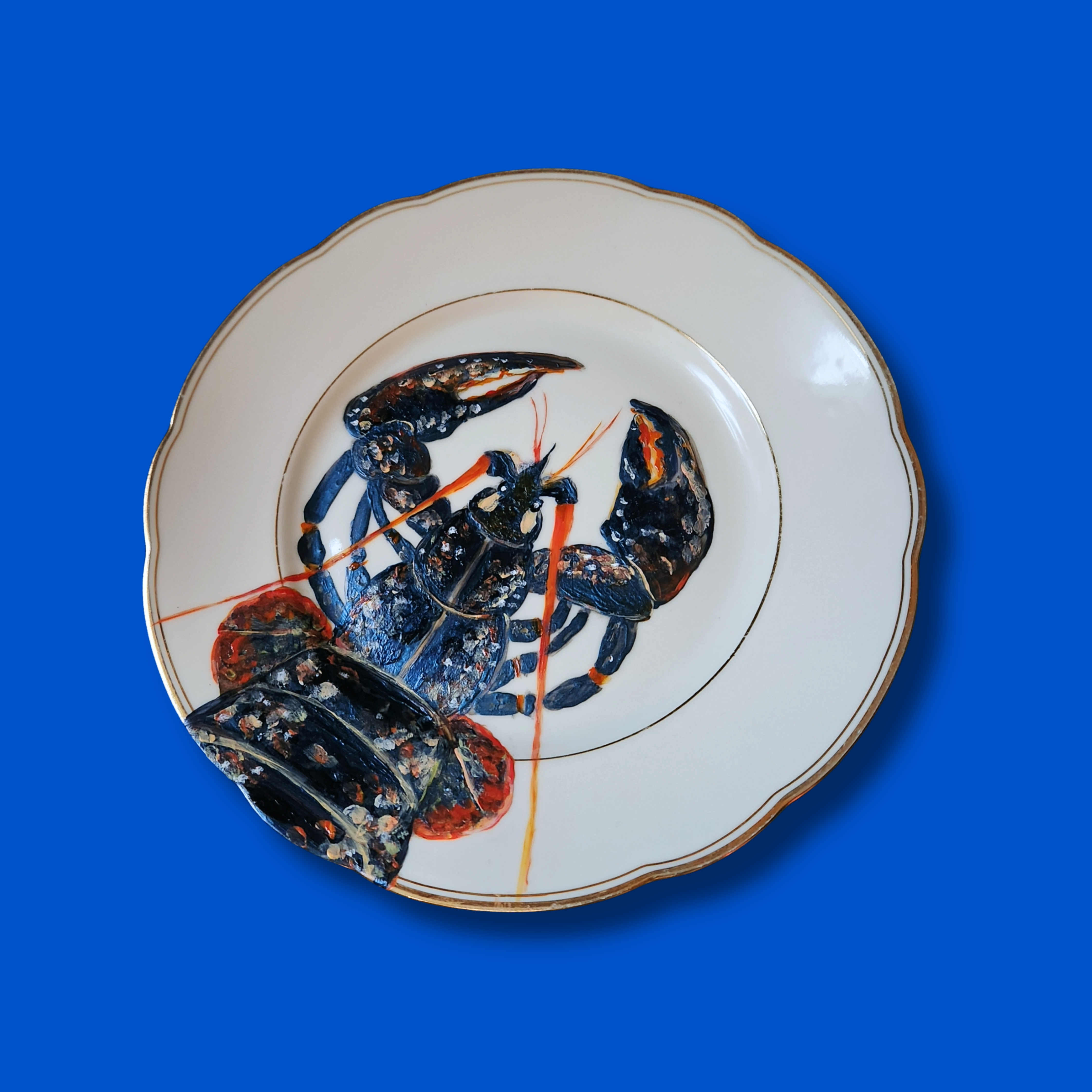 Vintage Porcelain Plate - “Lobster” from Within