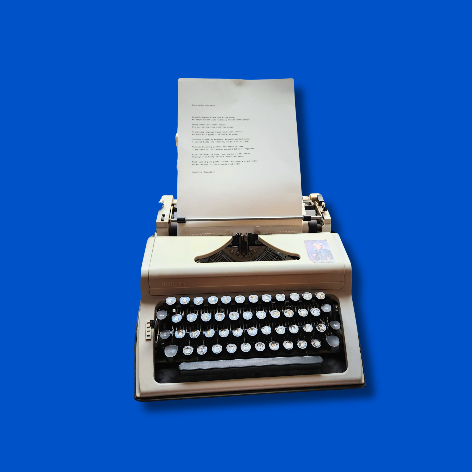 Painting "Swimming truth poetry"