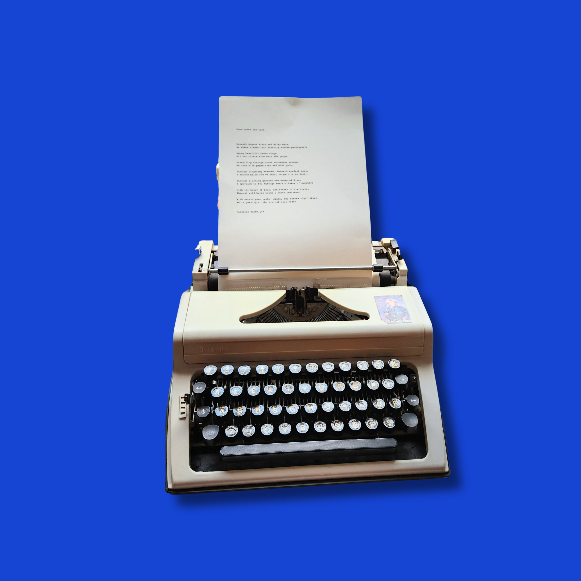 Painting "Swimming truth poetry"