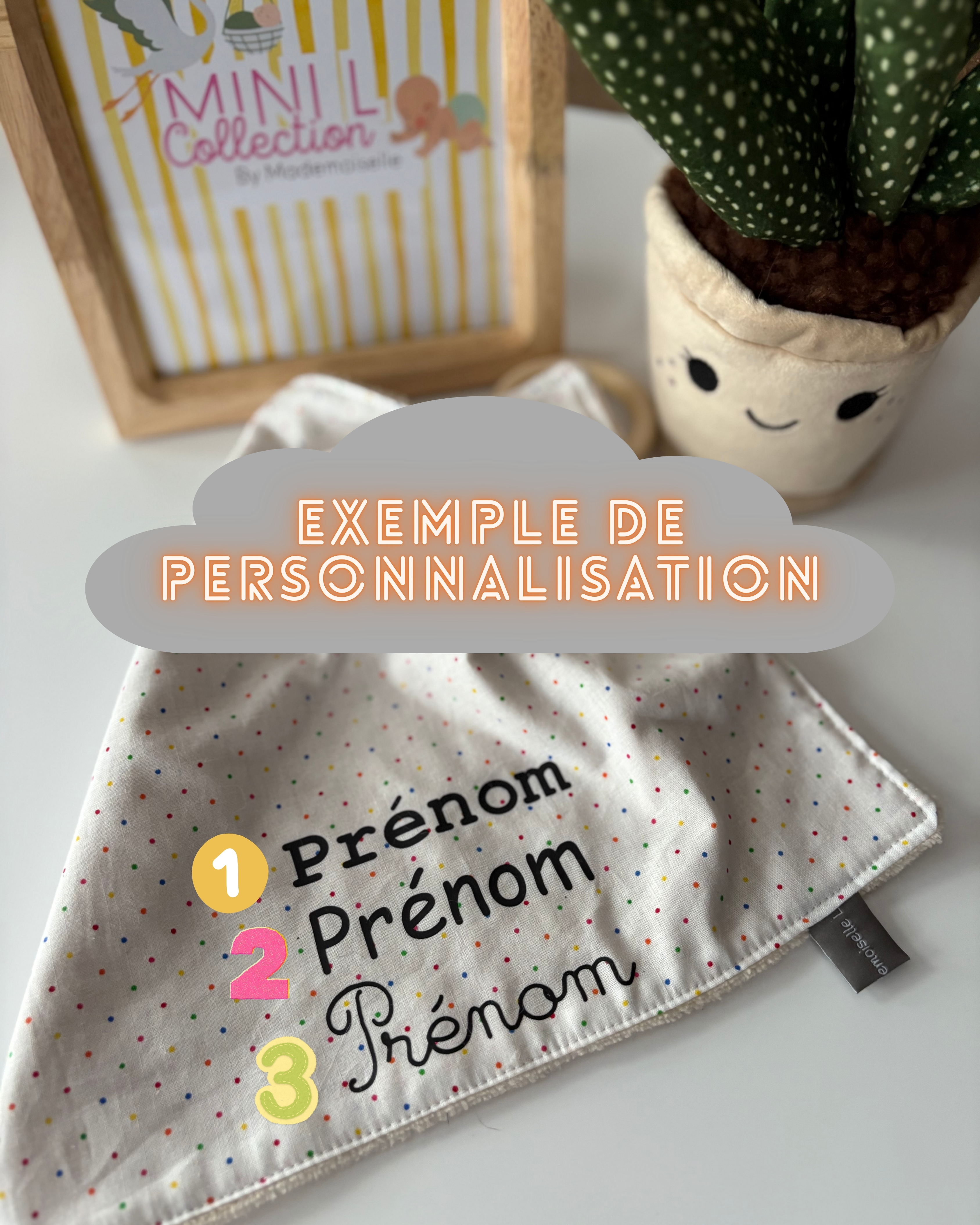 Doudou carré dentition- LIN-BRUN