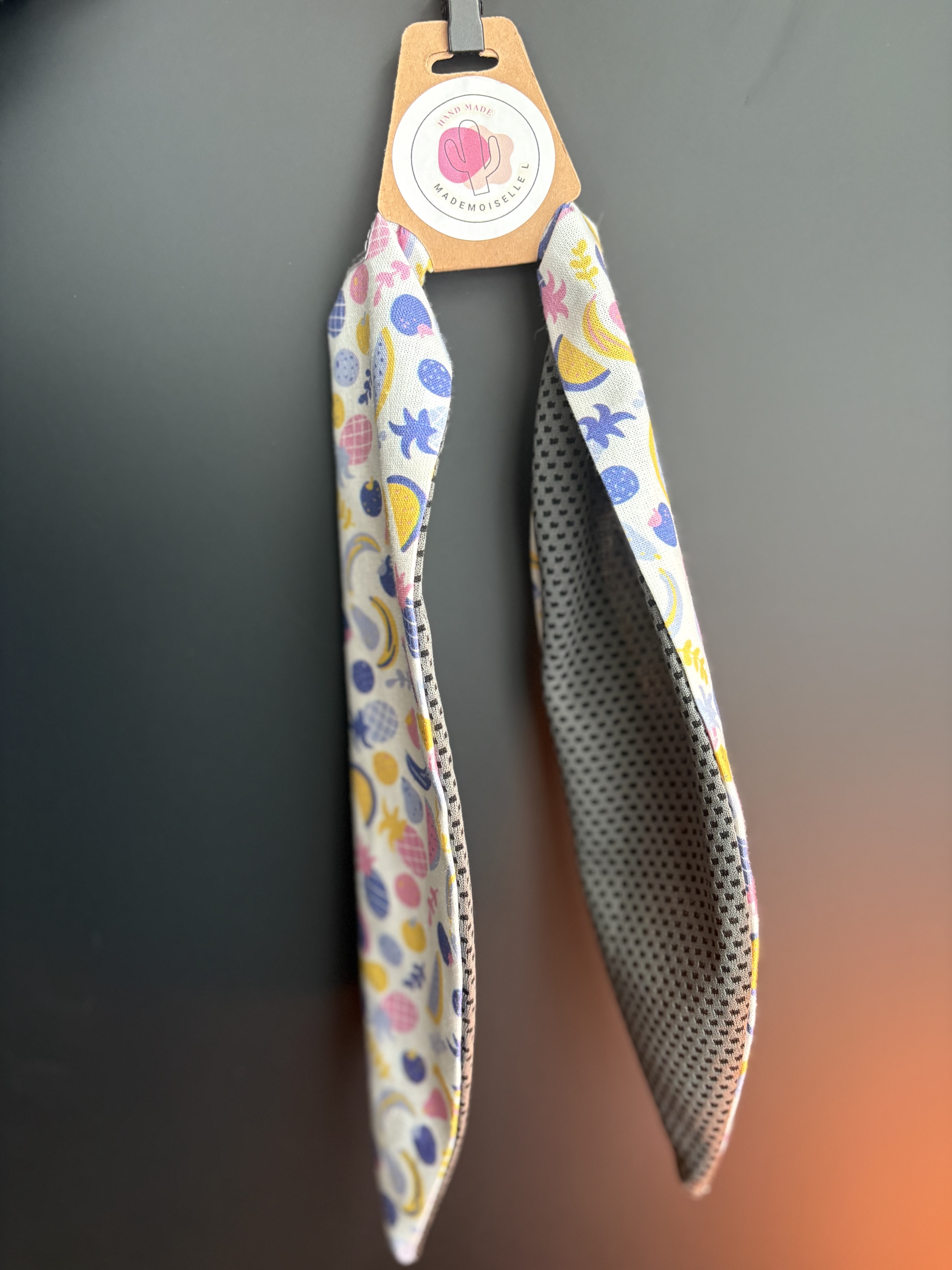 Foulard fraicheur 2 en 1- FRUITS PASTEL
