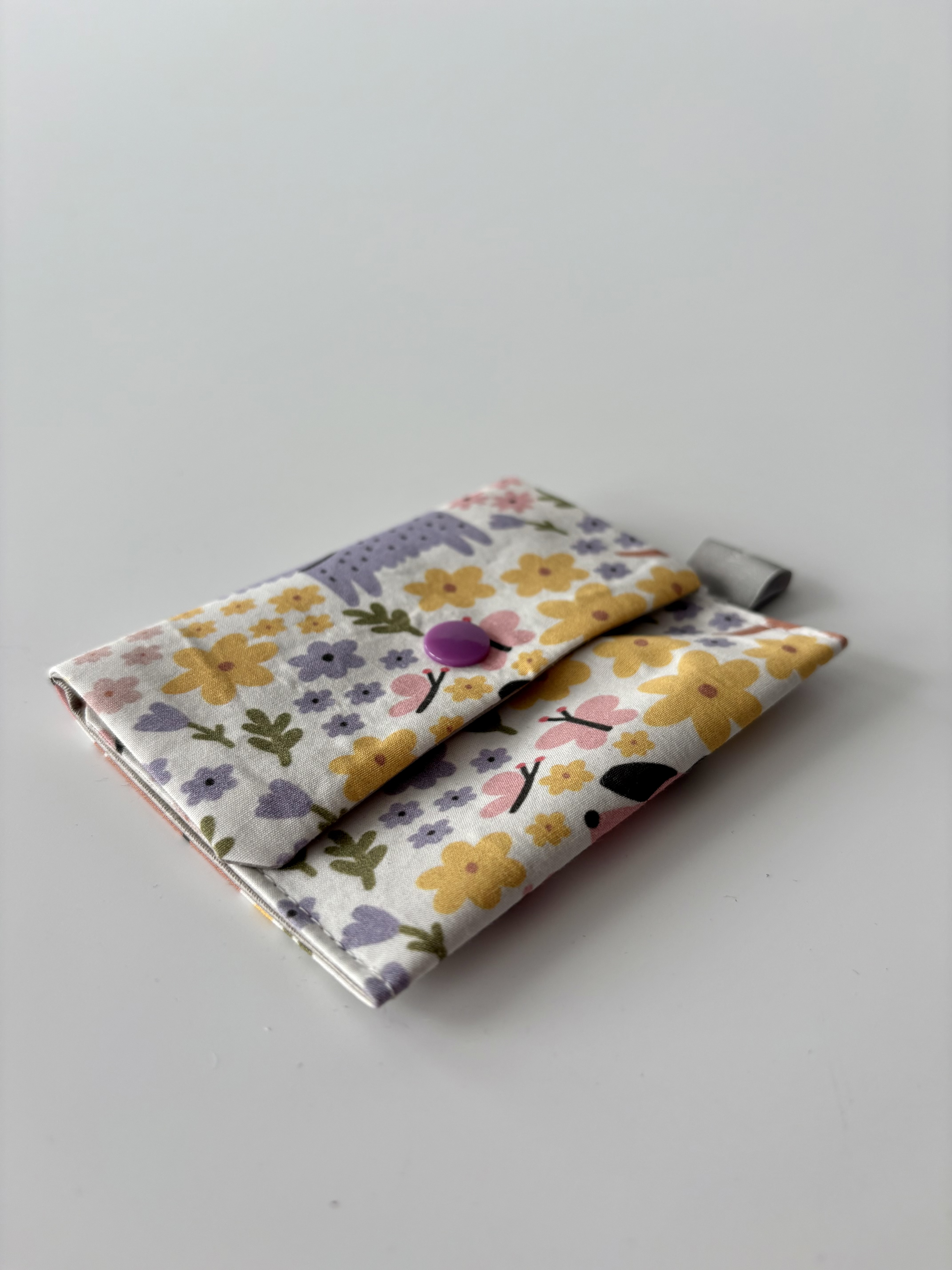 Pochette à biscuits- MAUVE/ROSE +CHIENS