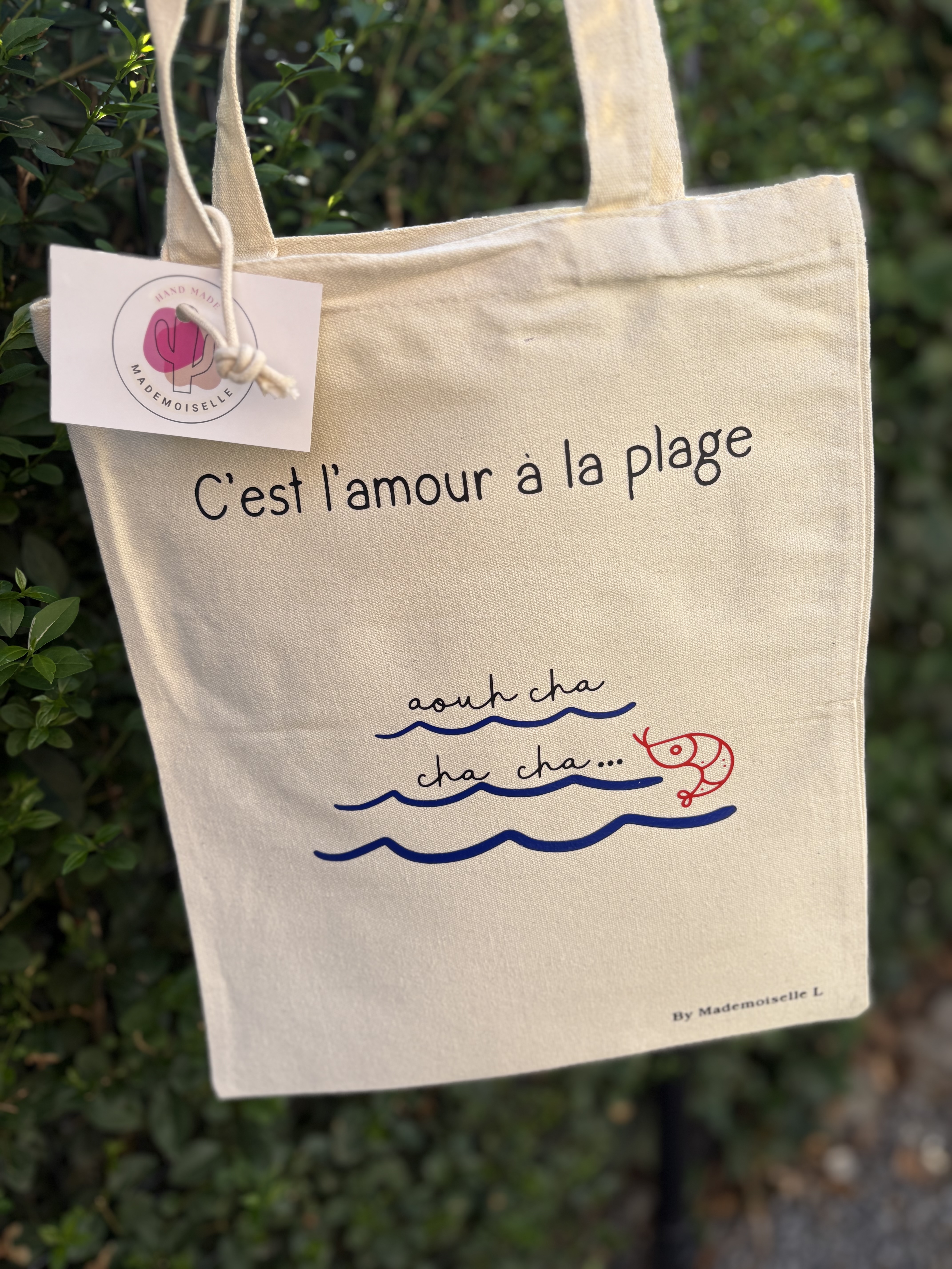 Tote bag- C EST L AMOUR A LA PLAGE