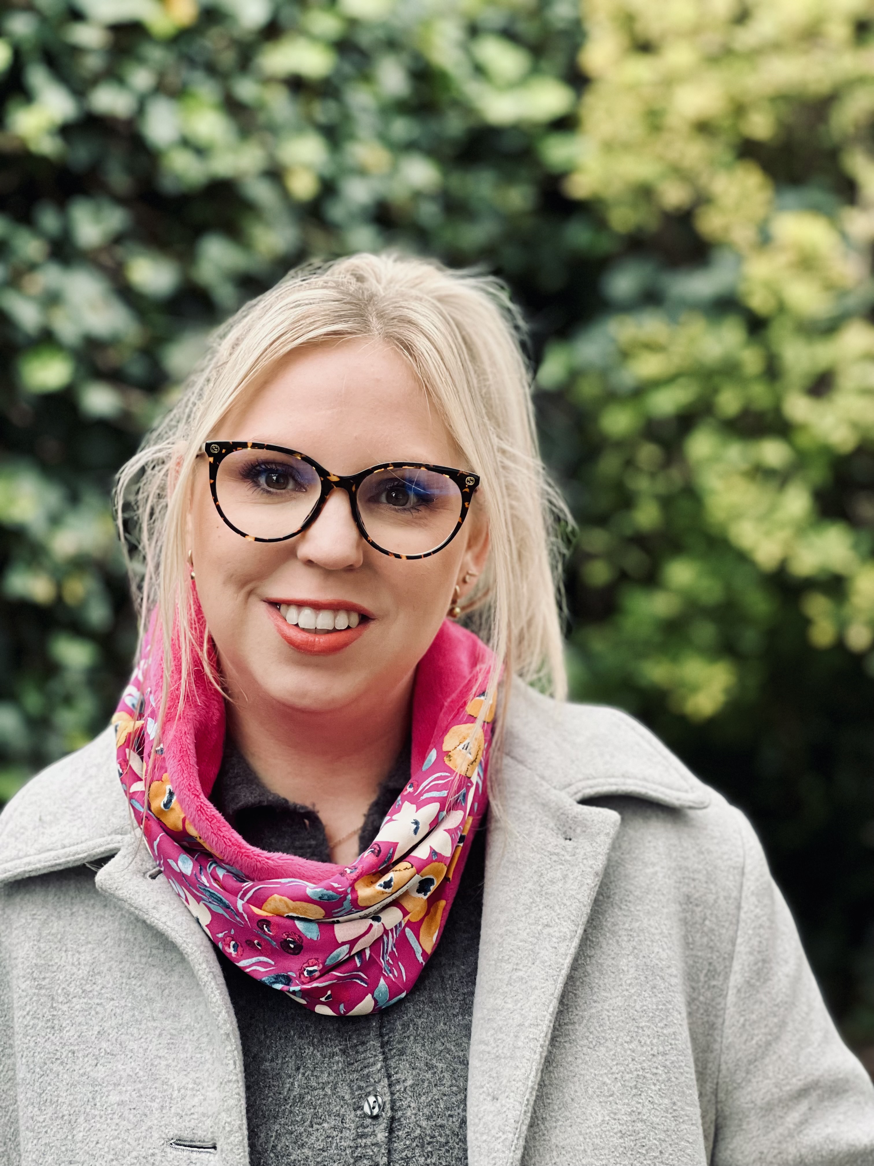 Snood hiver-ROSE+FLEURS