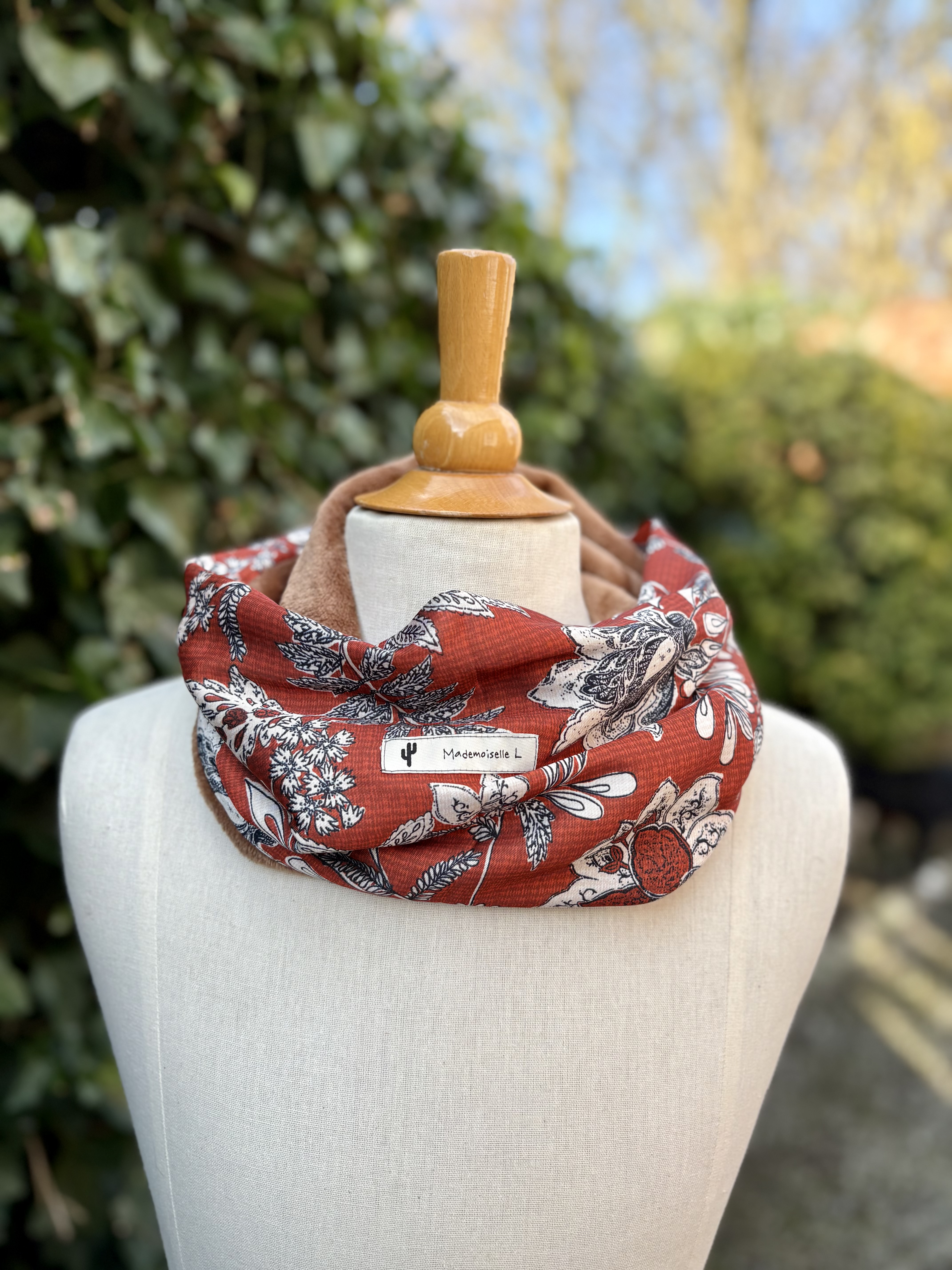 Snood hiver-CAMEL+ FLEURS