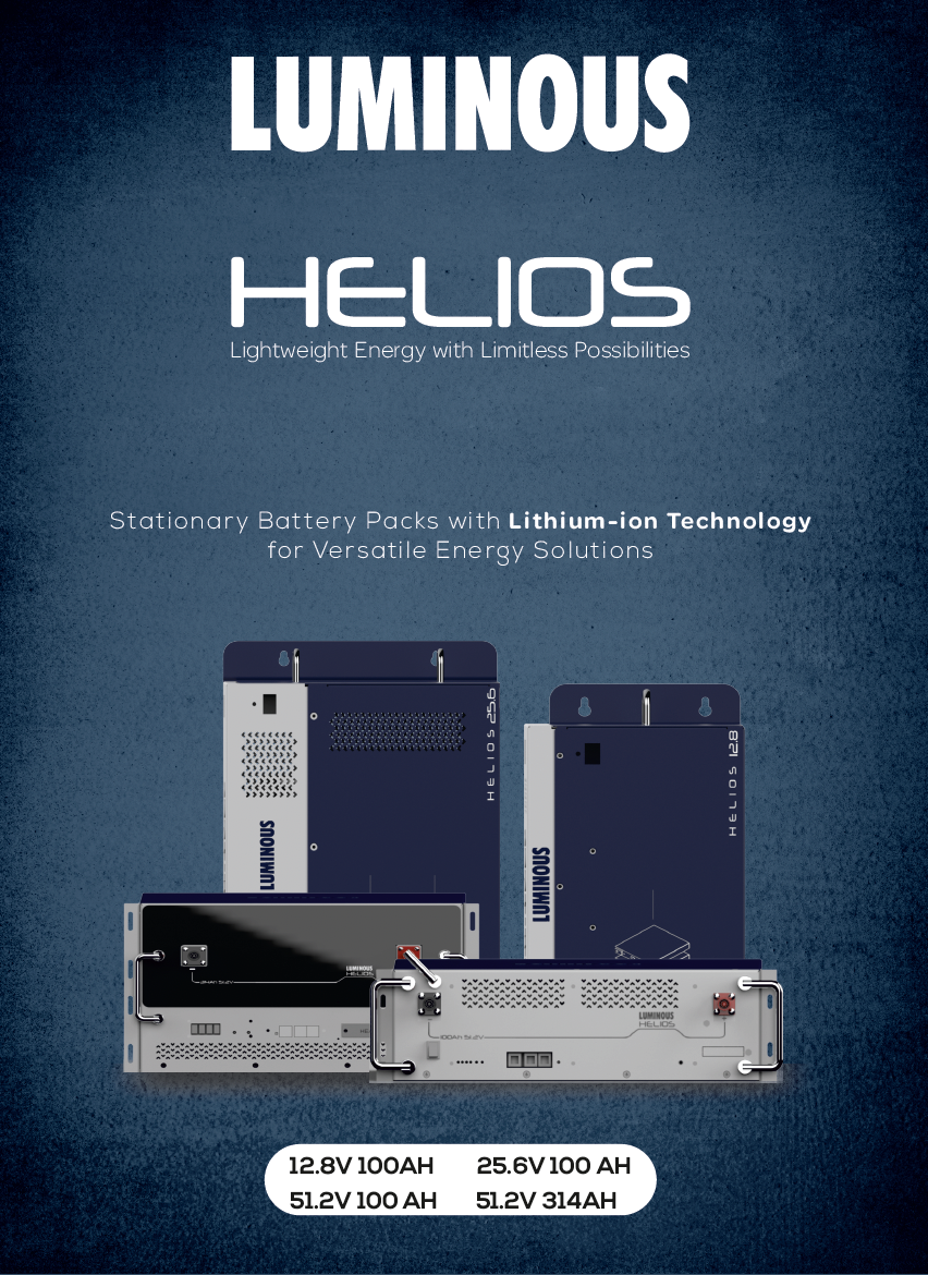 LUMINOUS HELIOS Lithium-ion Battery Packs 12.8 V 100 AH