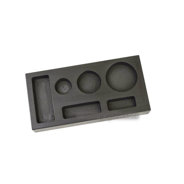 6 IN 1 Graphite Ingot Mold for Gold Bar Round Coin