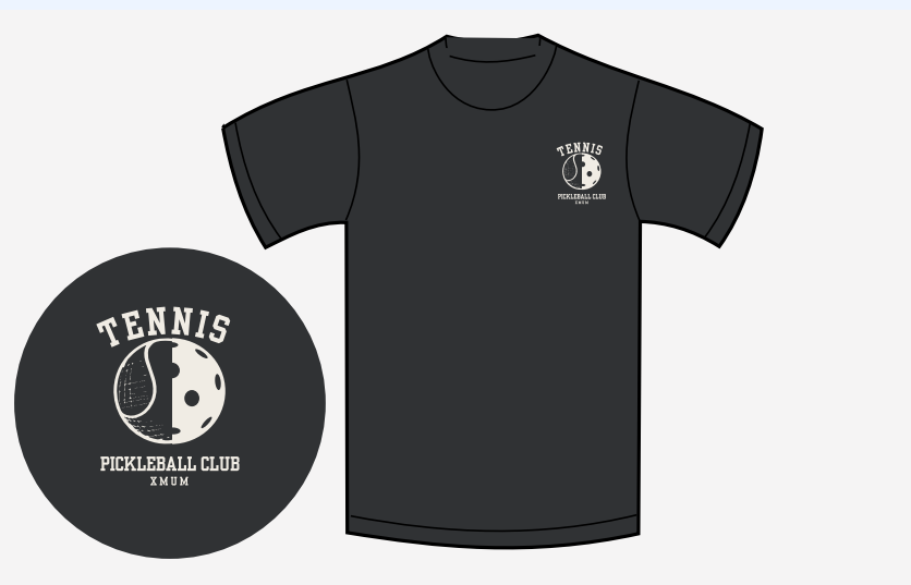 BUNDLE OFFER! Tennis/Pickleball Club Polo Shirt & Graphic T-Shirt 