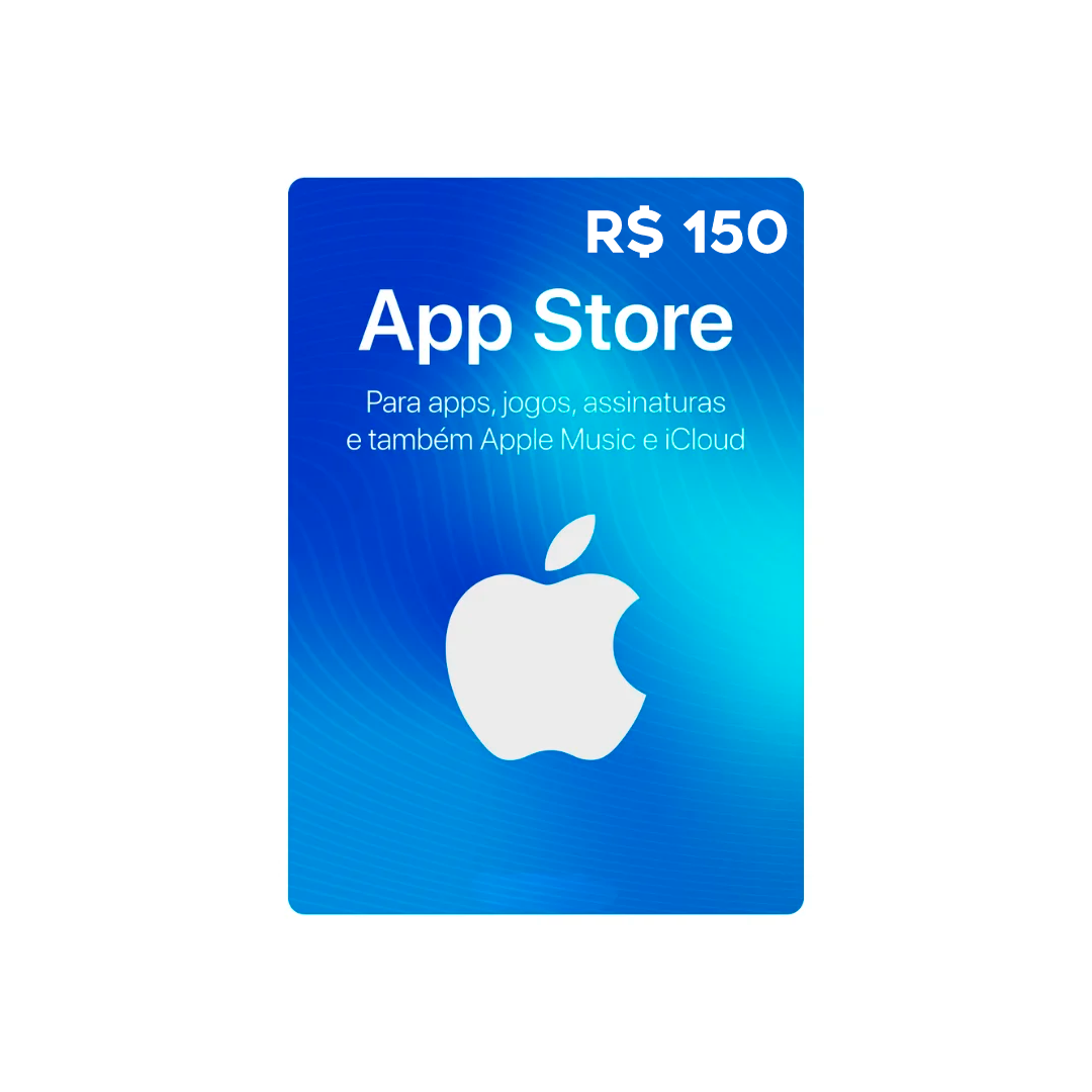Gift Card Digital App Store R$ 150 - Apple / iPhone