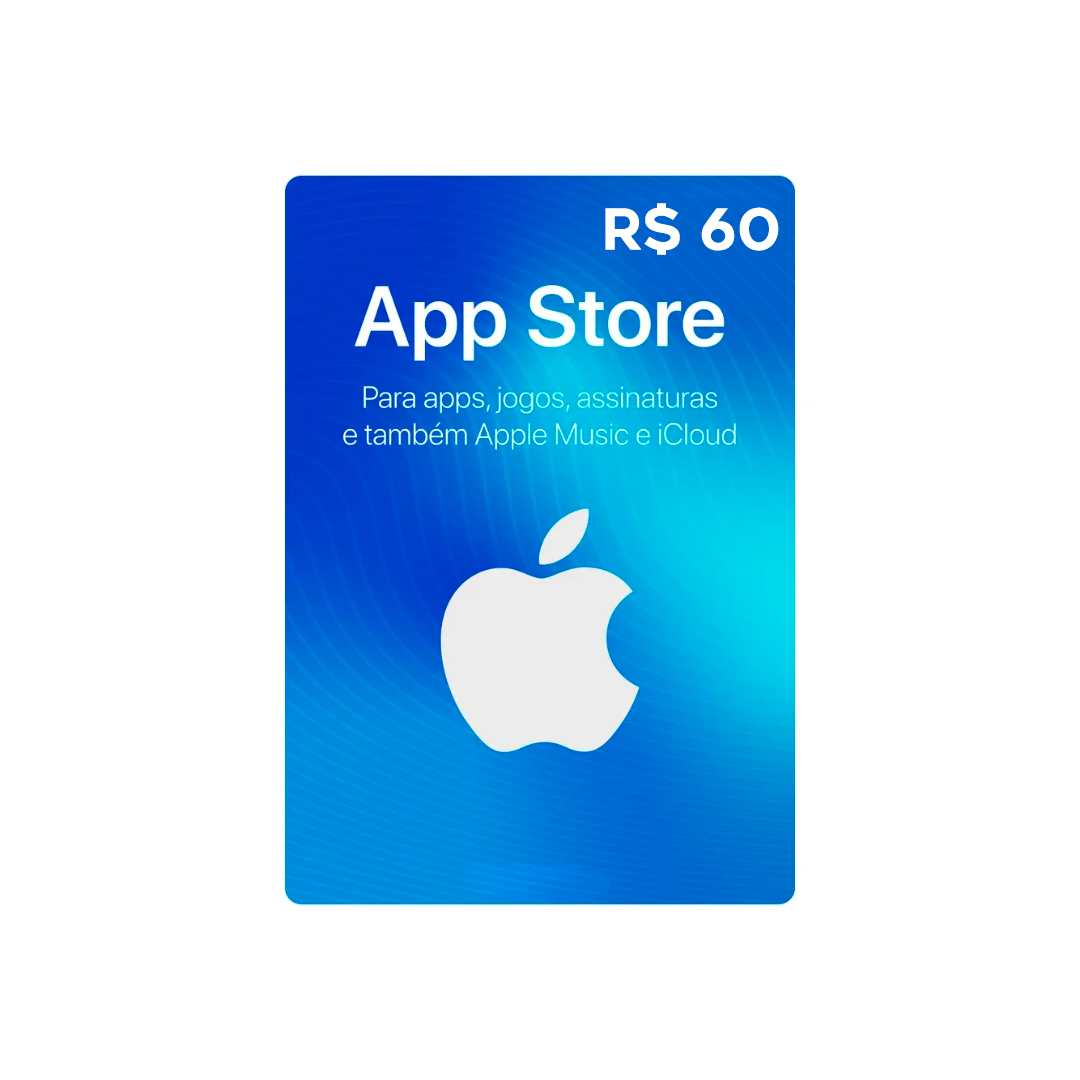 Gift Card Digital App Store R$ 60 - Apple / iPhone