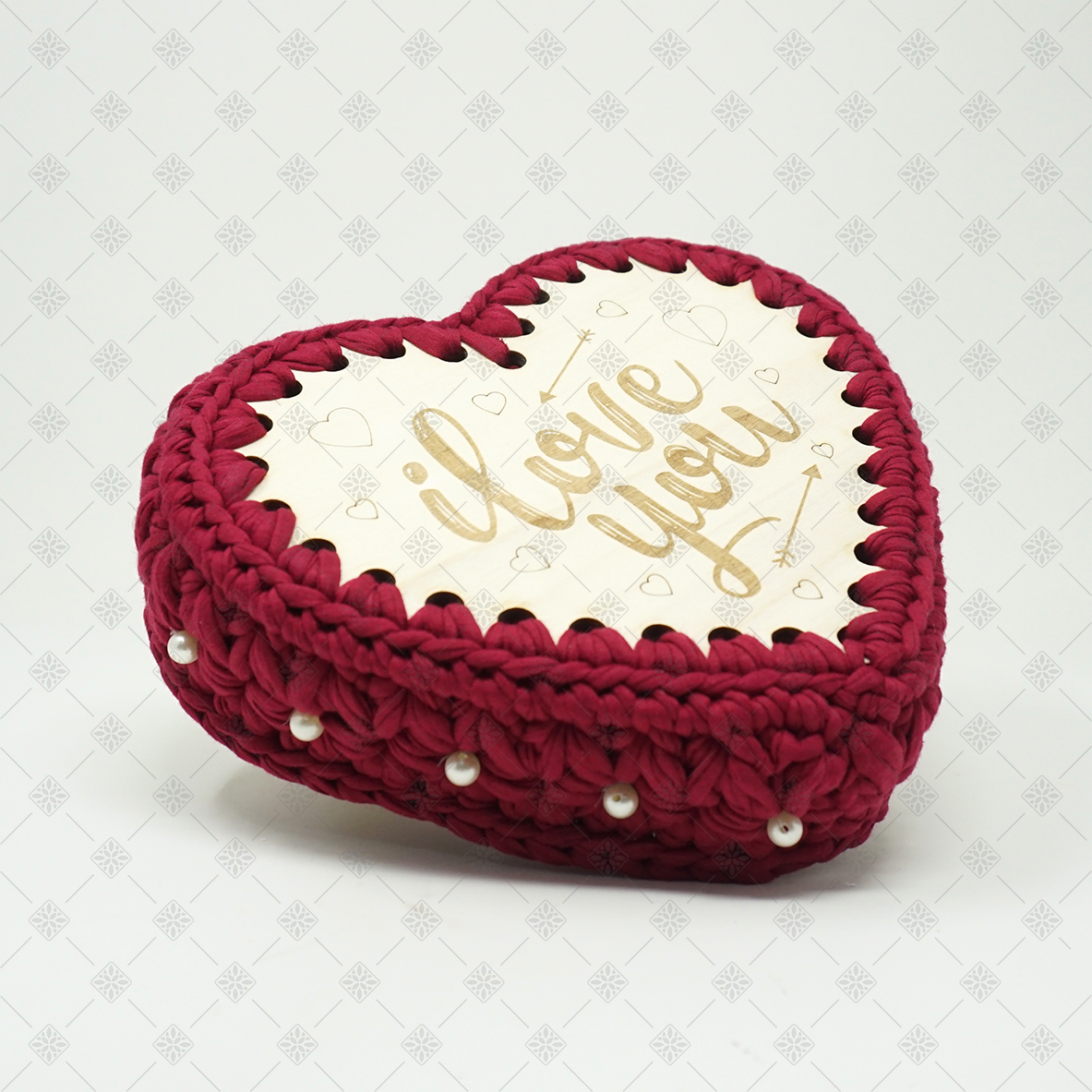 KIT CESTINO CUORE ALL’UNCINETTO