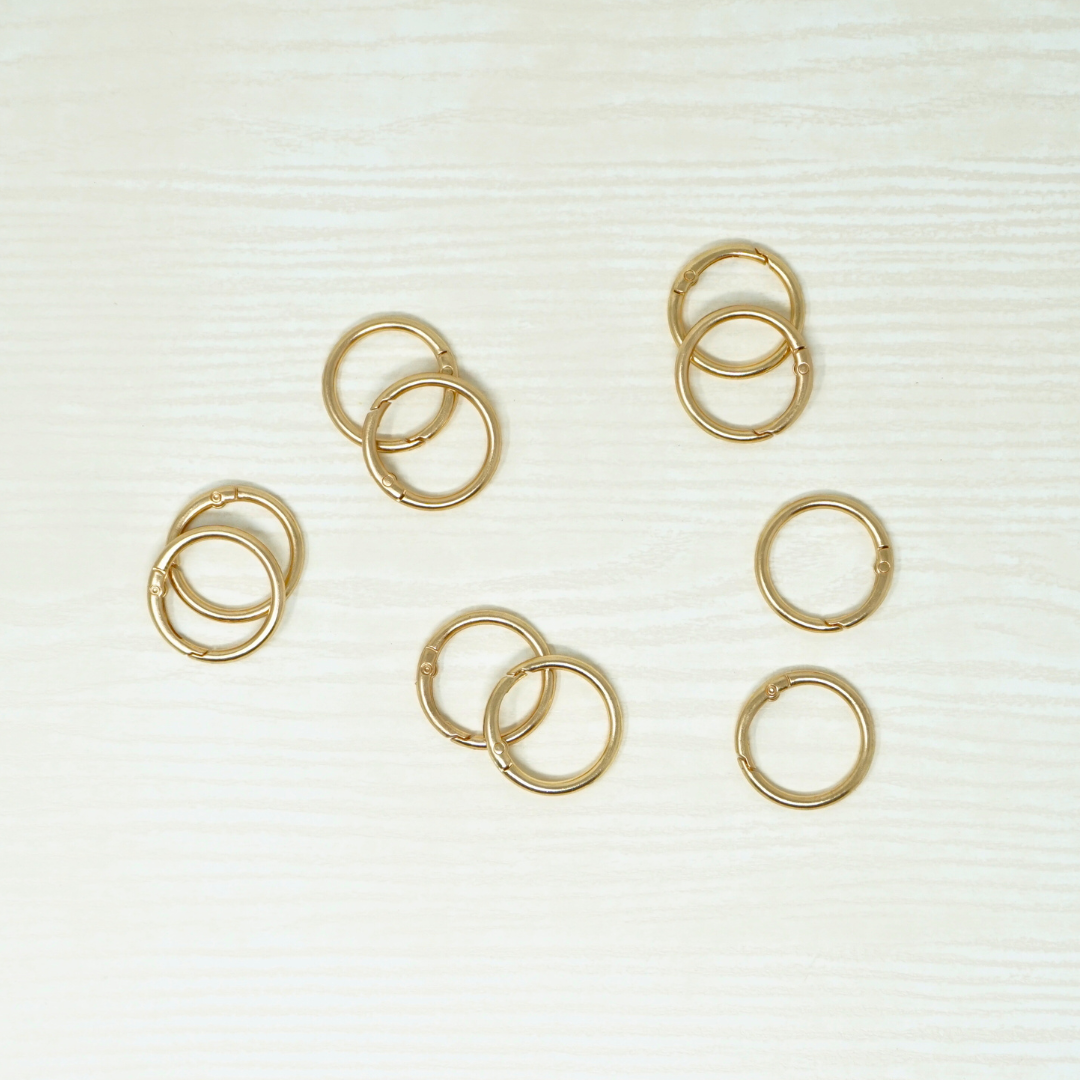 MOSCHETTONI ROTONDI in METALLO per BORSE